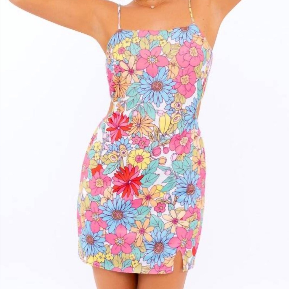 Les Lis Faye Floral Mini Dress